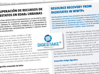 Recuperació de recursos de digestats en EDARs urbanes